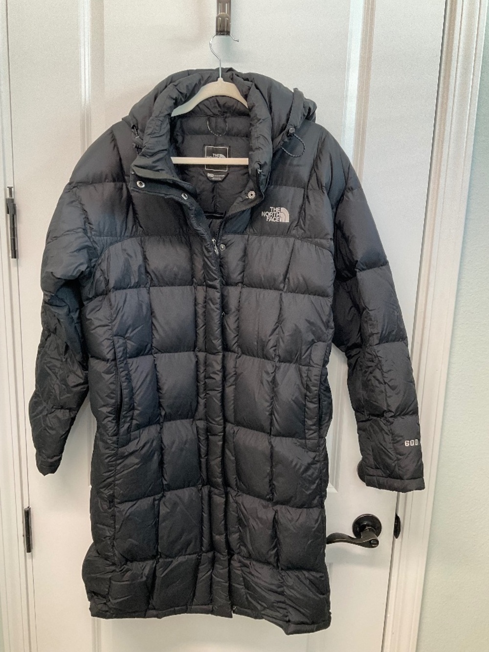 The North Face Metropolis Down Parka Jacket Black 600-Fill Puffer Coat Size XL